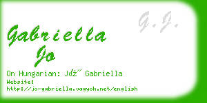 gabriella jo business card